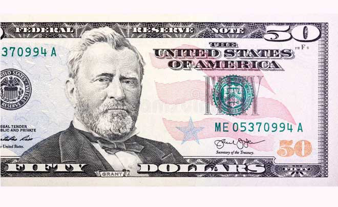 alt text: Tờ tiền 50 USD mới