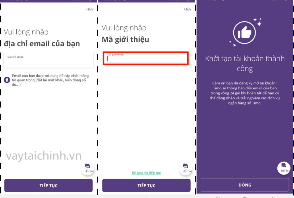 Nhập mã giới thiệu Timo để nhận 20K tiền thưởng